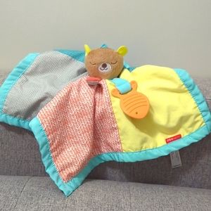 Skip Hop security blanket plush with a teether. Like new condition. Plush Bear.